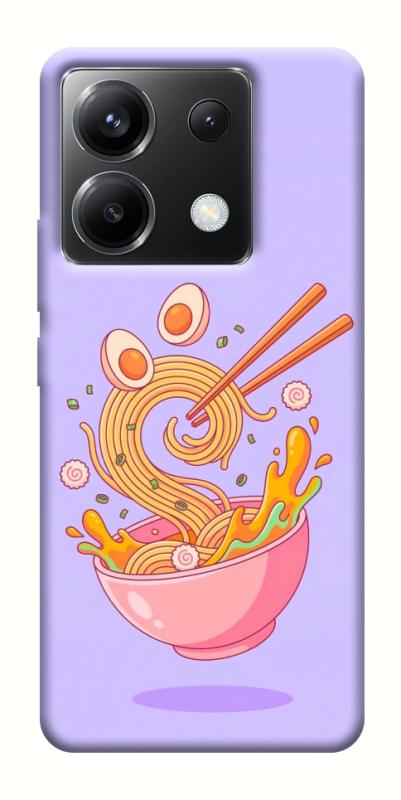 Чехол itsPrint Cartoon noodles для Xiaomi Poco X6, еда, купить оптом с доставкой