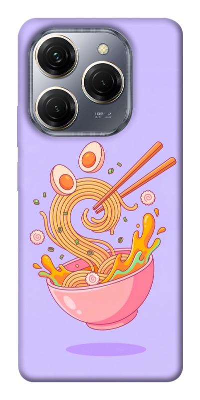 Чехол itsPrint Cartoon noodles для TECNO Spark 20 Pro, еда, купить оптом с доставкой