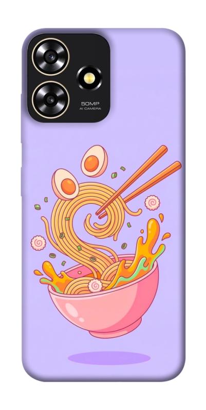 Чехол itsPrint Cartoon noodles для ZTE Blade A73 4G, еда, купить оптом с доставкой