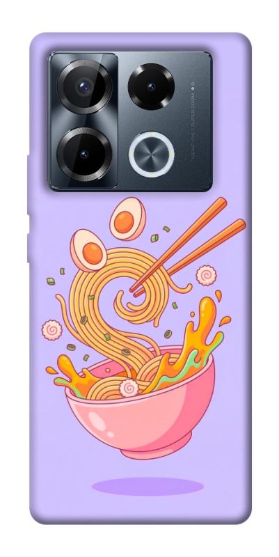 Чехол itsPrint Cartoon noodles для Infinix Note 40 Pro 4G, еда, купить оптом с доставкой