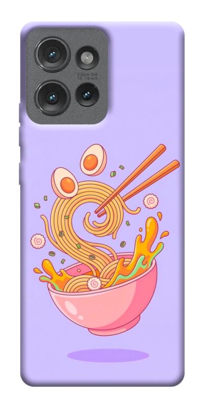 Чехол itsPrint Cartoon noodles для Motorola Edge 50, еда, купить оптом с доставкой