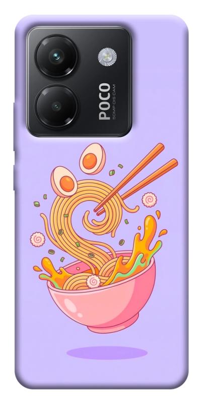 Чехол itsPrint Cartoon noodles для Xiaomi Poco M7 Pro 5G, еда, купить оптом с доставкой