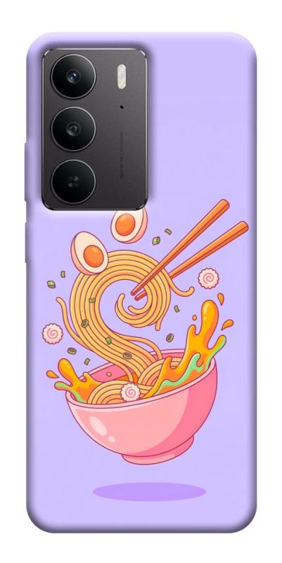 Чехол itsPrint Cartoon noodles для Realme C75, еда, купить оптом с доставкой