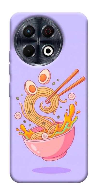 Чехол itsPrint Cartoon noodles для TECNO Spark 30 Pro (KL7), еда, купить оптом с доставкой