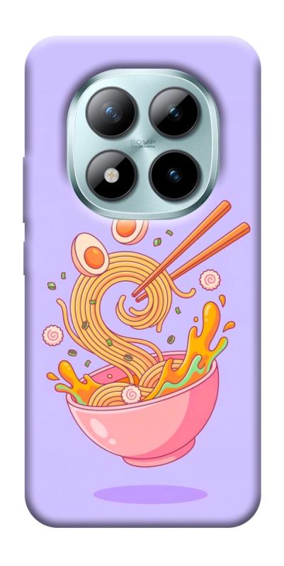 Чехол itsPrint Cartoon noodles для Xiaomi Redmi Note 15 Pro 5G, еда, купить оптом с доставкой