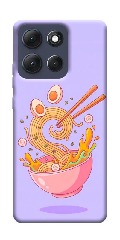 Чехол itsPrint Cartoon noodles для Motorola Moto G86 Power, еда, купить оптом с доставкой