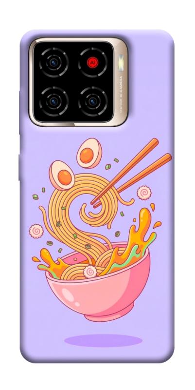Чехол itsPrint Cartoon noodles для ZTE Blade A56, еда, купить оптом с доставкой