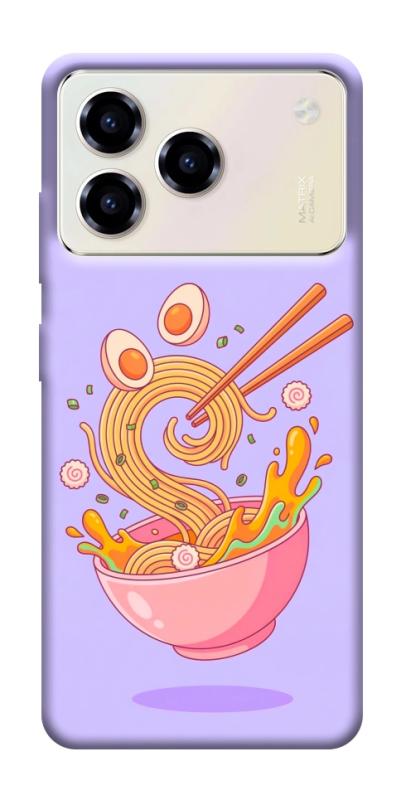 Чехол itsPrint Cartoon noodles для ZTE Blade A76, еда, купить оптом с доставкой
