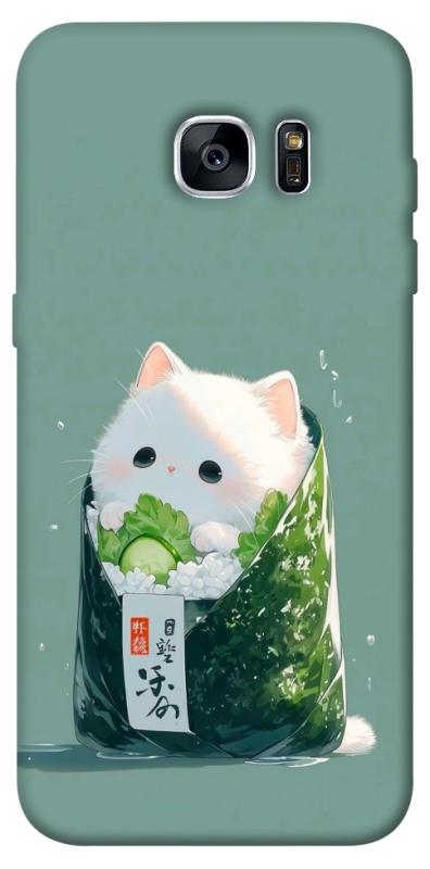 Чехол itsPrint Cat onigiri для Samsung G935F Galaxy S7 Edge, еда, купить оптом с доставкой
