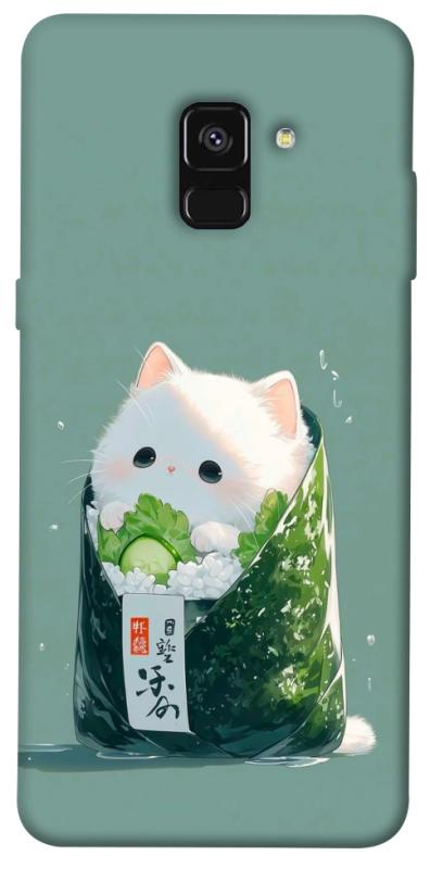 Чехол itsPrint Cat onigiri для Samsung A530 Galaxy A8 (2018), еда, купить оптом с доставкой