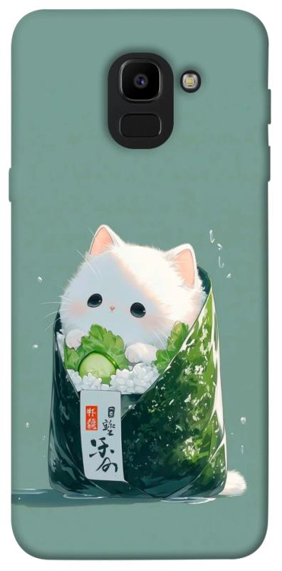 Чехол itsPrint Cat onigiri для Samsung J600F Galaxy J6 (2018), еда, купить оптом с доставкой