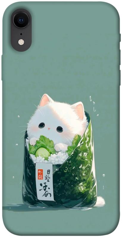 Чехол itsPrint Cat onigiri для Apple iPhone XR (6.1"), еда, купить оптом с доставкой
