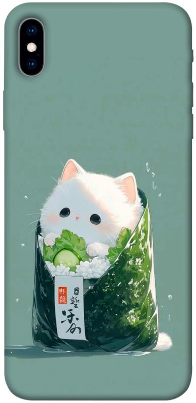Чехол itsPrint Cat onigiri для Apple iPhone XS Max (6.5"), еда, купить оптом с доставкой