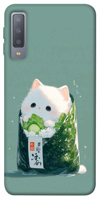 Чехол itsPrint Cat onigiri для Samsung A750 Galaxy A7 (2018), еда, купить оптом с доставкой