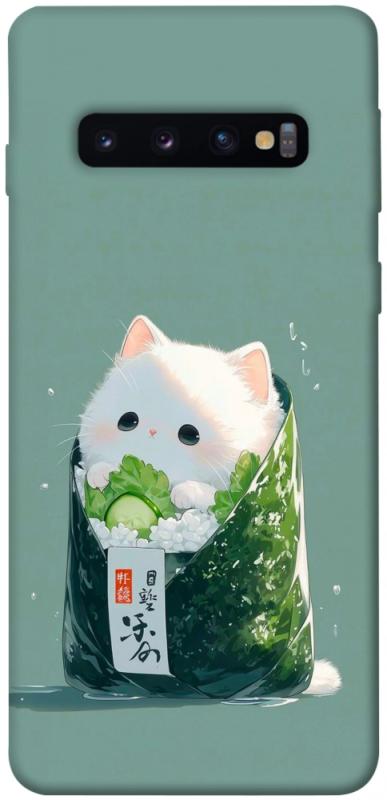 Чехол itsPrint Cat onigiri для Samsung Galaxy S10, еда, купить оптом с доставкой