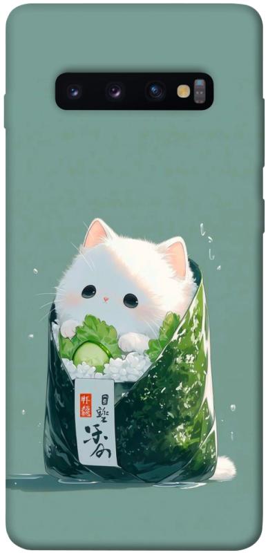 Чехол itsPrint Cat onigiri для Samsung Galaxy S10+, еда, купить оптом с доставкой
