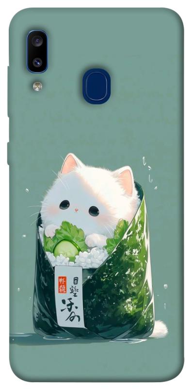 Чехол itsPrint Cat onigiri для Samsung Galaxy A20 / A30, еда, купить оптом с доставкой