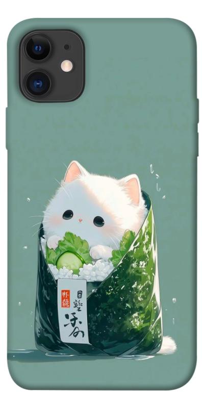 Чехол itsPrint Cat onigiri для Apple iPhone 11 (6.1"), еда, купить оптом с доставкой