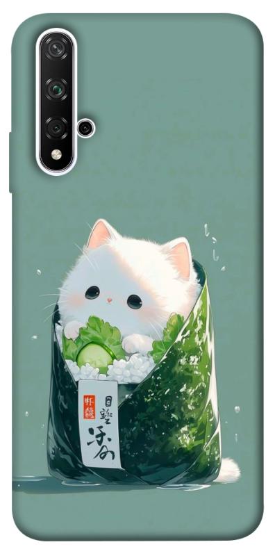 Чехол itsPrint Cat onigiri для Huawei Honor 20 / Nova 5T, еда, купить оптом с доставкой