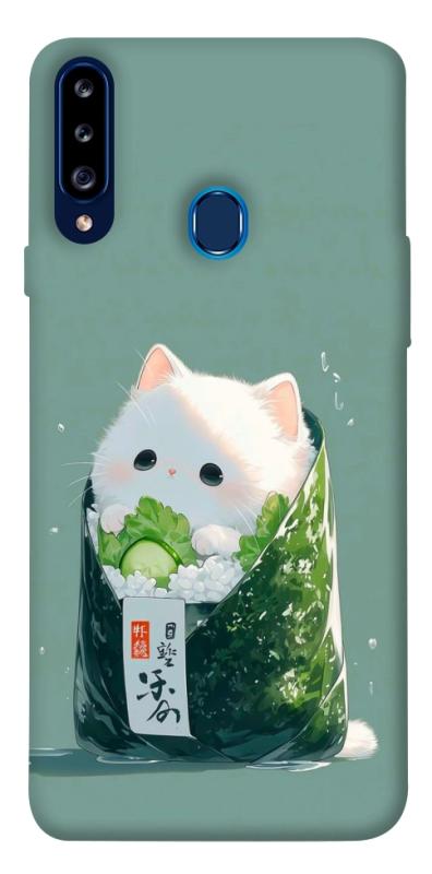 Чехол itsPrint Cat onigiri для Samsung Galaxy A20s, еда, купить оптом с доставкой