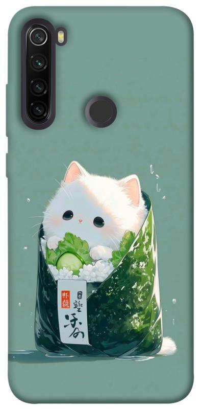 Чехол itsPrint Cat onigiri для Xiaomi Redmi Note 8T, еда, купить оптом с доставкой