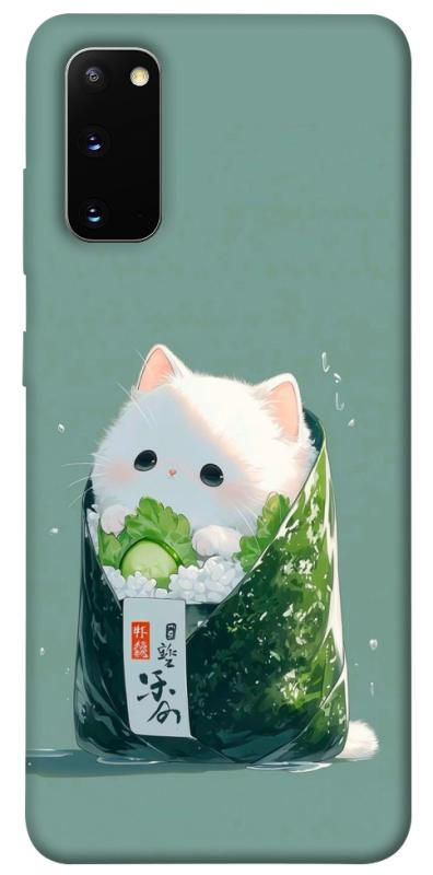 Чехол itsPrint Cat onigiri для Samsung Galaxy S20, еда, купить оптом с доставкой