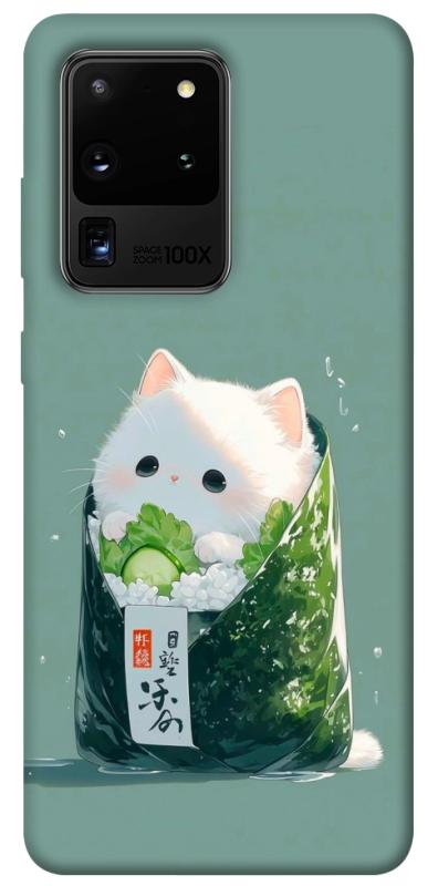 Чехол itsPrint Cat onigiri для Samsung Galaxy S20 Ultra, еда, купить оптом с доставкой