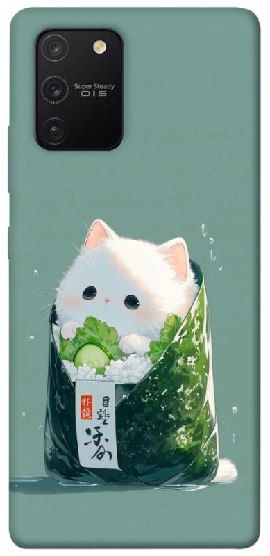 Чехол itsPrint Cat onigiri для Samsung Galaxy S10 Lite, еда, купить оптом с доставкой