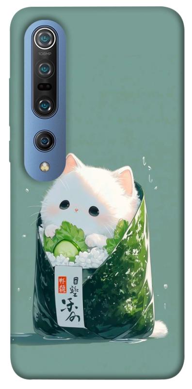 Чехол itsPrint Cat onigiri для Xiaomi Mi 10 / Mi 10 Pro, еда, купить оптом с доставкой