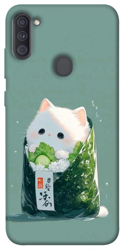 Чехол itsPrint Cat onigiri для Samsung Galaxy A11, еда, купить оптом с доставкой
