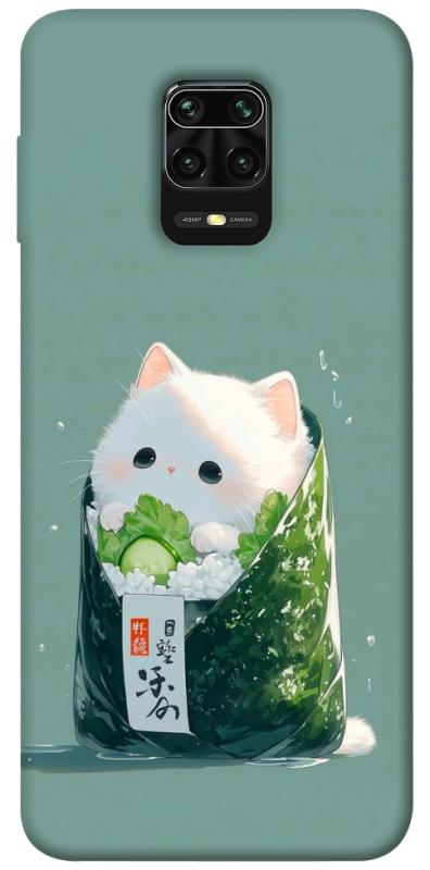 Чехол itsPrint Cat onigiri для Xiaomi Redmi Note 9s / Note 9 Pro / Note 9 Pro Max, еда, купить оптом с доставкой