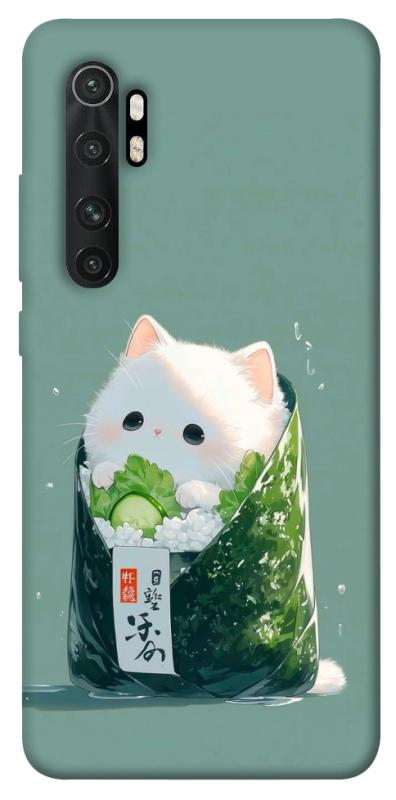 Чехол itsPrint Cat onigiri для Xiaomi Mi Note 10 Lite, еда, купить оптом с доставкой