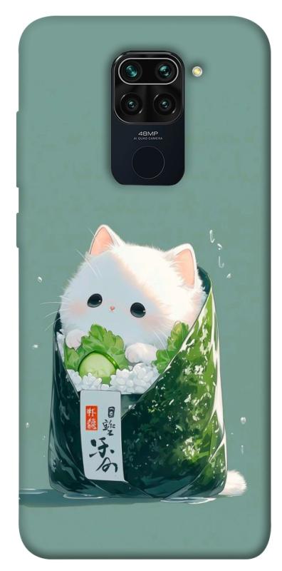 Чехол itsPrint Cat onigiri для Xiaomi Redmi Note 9 / Redmi 10X, еда, купить оптом с доставкой