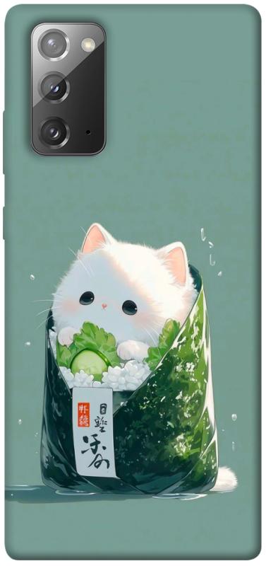 Чехол itsPrint Cat onigiri для Samsung Galaxy Note 20, еда, купить оптом с доставкой