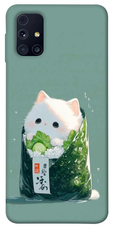 Чехол itsPrint Cat onigiri для Samsung Galaxy M31s, еда, купить оптом с доставкой
