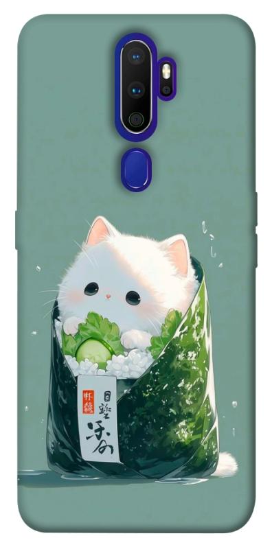 Чехол itsPrint Cat onigiri для Oppo A5 (2020) / Oppo A9 (2020), еда, купить оптом с доставкой