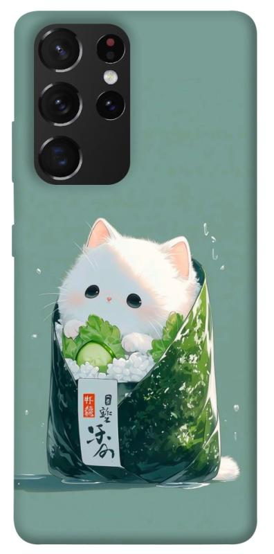 Чехол itsPrint Cat onigiri для Samsung Galaxy S21 Ultra, еда, купить оптом с доставкой