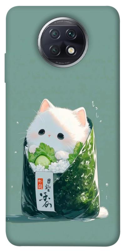 Чехол itsPrint Cat onigiri для Xiaomi Redmi Note 9 5G / Note 9T, еда, купить оптом с доставкой