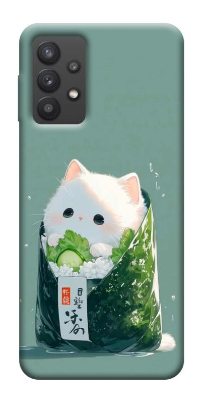 Чехол itsPrint Cat onigiri для Samsung Galaxy A32 (A326B) 5G, еда, купить оптом с доставкой