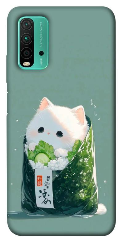 Чехол itsPrint Cat onigiri для Xiaomi Redmi Note 9 4G / Redmi 9 Power / Redmi 9T, еда, купить оптом с доставкой
