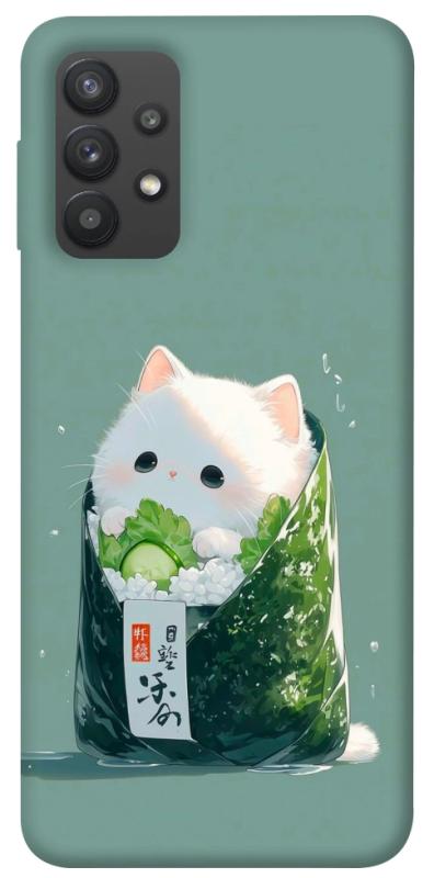 Чехол itsPrint Cat onigiri для Samsung Galaxy A32 (A325F) 4G, еда, купить оптом с доставкой
