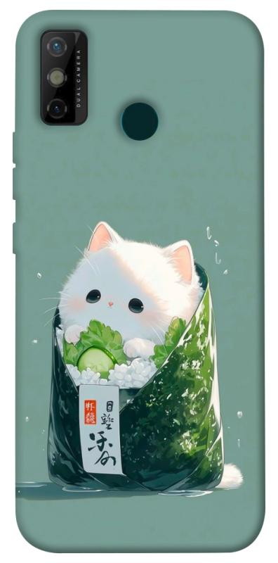 Чехол itsPrint Cat onigiri для TECNO Spark 6 Go, еда, купить оптом с доставкой