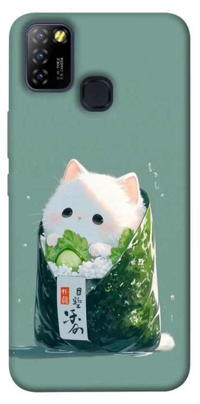 Чехол itsPrint Cat onigiri для Infinix Hot 10 Lite, еда, купить оптом с доставкой