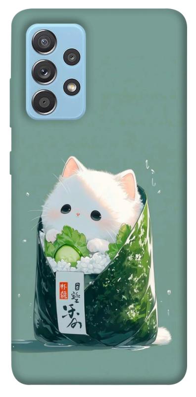 Чехол itsPrint Cat onigiri для Samsung Galaxy A52 4G / A52 5G, еда, купить оптом с доставкой