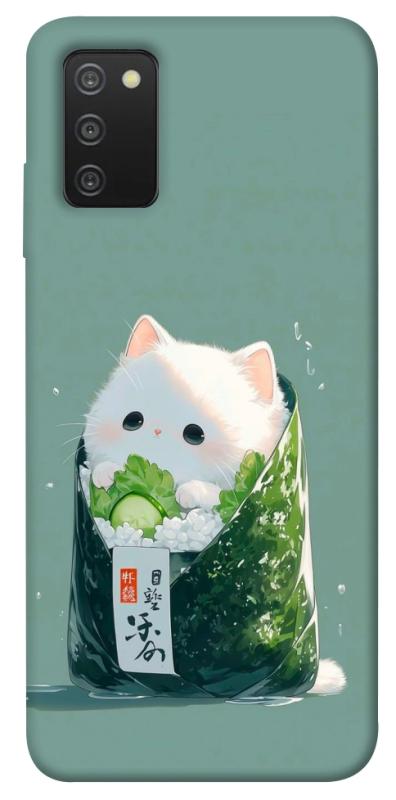 Чехол itsPrint Cat onigiri для Samsung Galaxy A03s, еда, купить оптом с доставкой