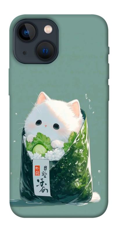 Чехол itsPrint Cat onigiri для Apple iPhone 13 mini (5.4"), еда, купить оптом с доставкой