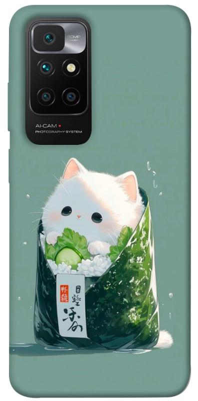 Чехол itsPrint Cat onigiri для Xiaomi Redmi 10, еда, купить оптом с доставкой