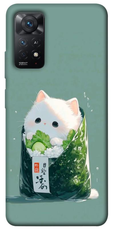 Чехол itsPrint Cat onigiri для Xiaomi Redmi Note 11 Pro 4G/5G, еда, купить оптом с доставкой