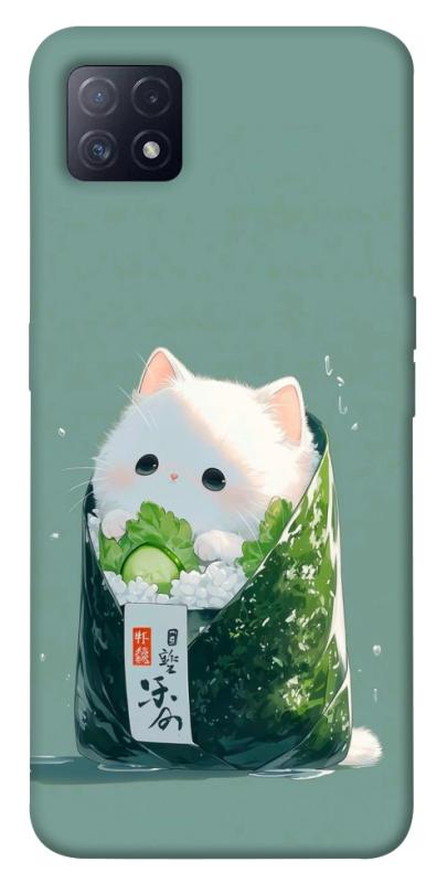 Чехол itsPrint Cat onigiri для Oppo A72 5G / A73 5G, еда, купить оптом с доставкой