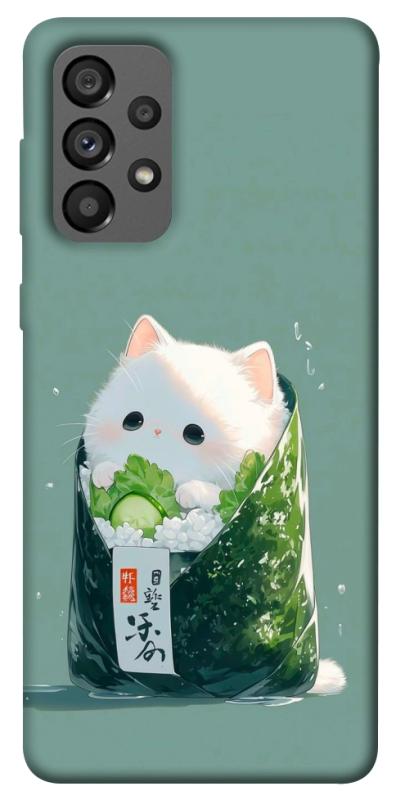 Чехол itsPrint Cat onigiri для Samsung Galaxy A73 5G, еда, купить оптом с доставкой